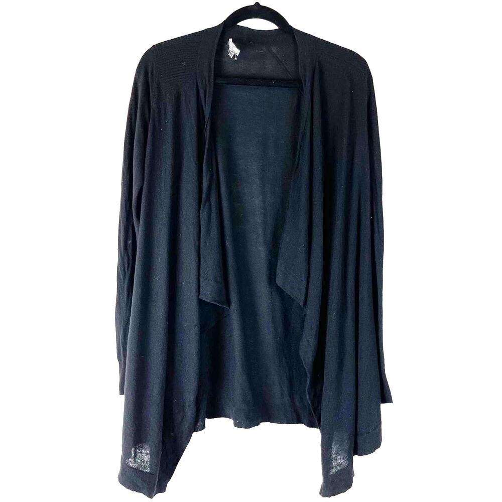 Vince Sweater Womens XS Black Cardigan Wool Cashmere Open Front Long Sleeve